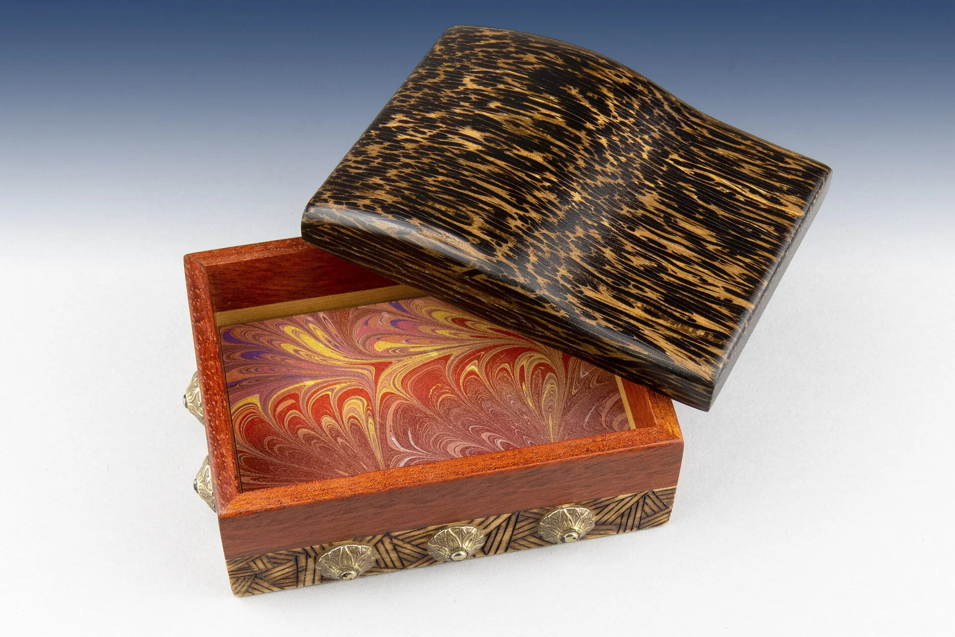 Little Handmade Wooden Keepsake Box of Black Palm — Dead Horse Bay
